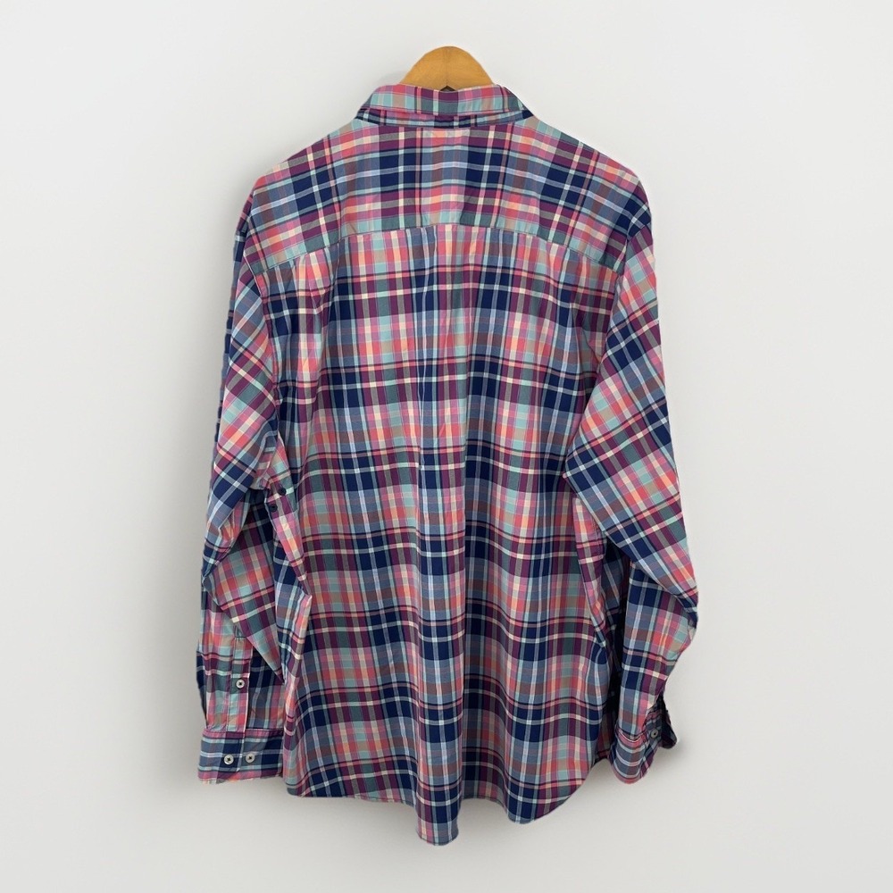Tommy Bahama Performance Shirt Siesta Key Melbourne Madras Plaid Mens 2X - Picture 5 of 15